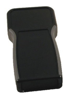 Hand-Held Gehäuse 100x210x32mm mit batteriefach - schwarz