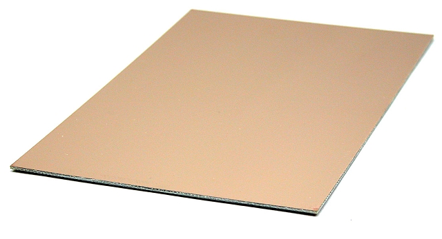 Epoxy Printplaat enkelzijdig koper - 7,5 x 10cm - 1mm dik