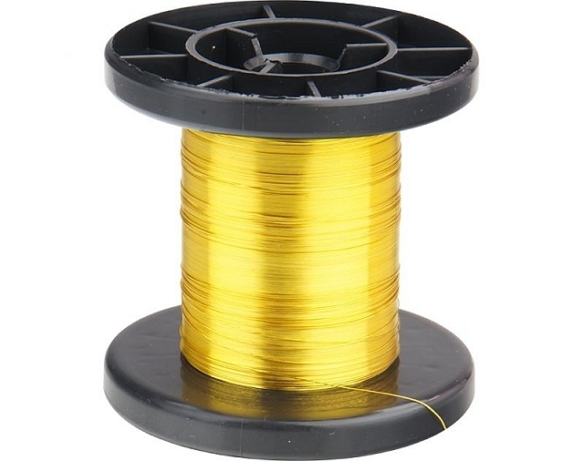 x100m Enamelled Copper Wire ø0,15mm - yellow