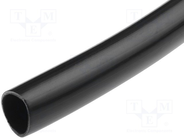 x50m PVC sleeve ø4mm 0,5mm thick - UL94V-0 - black