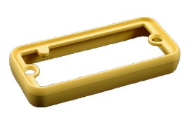 Set open plastic frames - yellow -  for 1455P16/22 serie