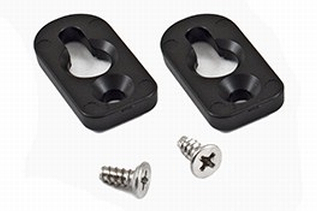 Mountingfoot (2-pack) - black - ABS