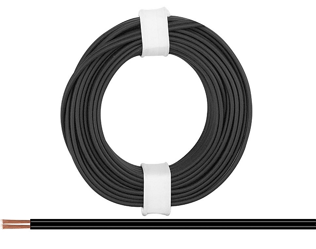 x5m Twin Flex 2x0,14mm²  - black/black