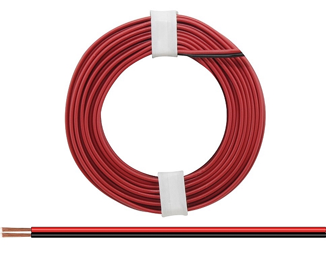 x5m Twin Flex 2x0,25mm² - red/black