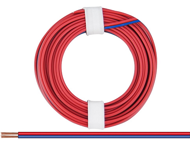 x5m Twin Flex 2x0,25mm² - red/blue