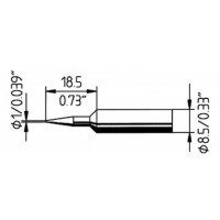 Soldeerstift ø1,0mm kort