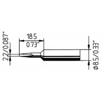 Soldeerstift schroevendraaier 2,2mm kort