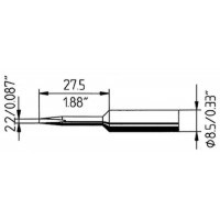 Soldeerstift 2,2mm lang