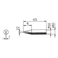 Soldeerstift schroevendraaier 2,2mm kort