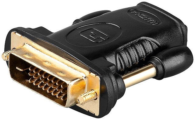 Adapter 19-polig HDMI buchse - DVI-D stecker vergoldet