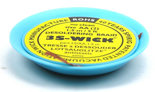 Desoldering braid 1,5mm wide - 1,5m long - yellow