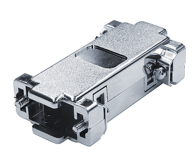 Adaptor enclosure for 2x SUB-D 9-pos. metalized