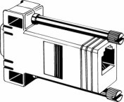 Adapter D-Sub 9 polig F- 8P8C