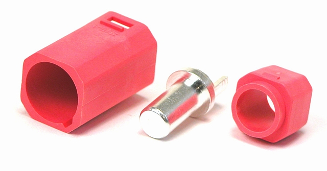 Voedingsconnector 1-polig Male 90A - 500Vdc - rood