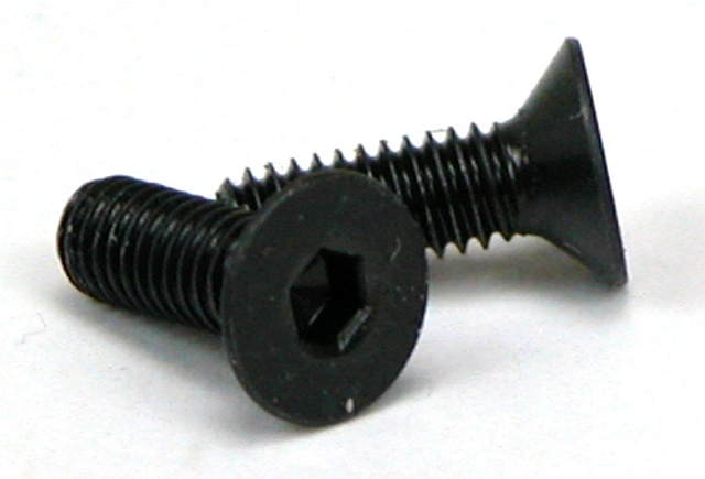Hexagon bolt countersunk M4 x 16mm - black - HEX 2,5