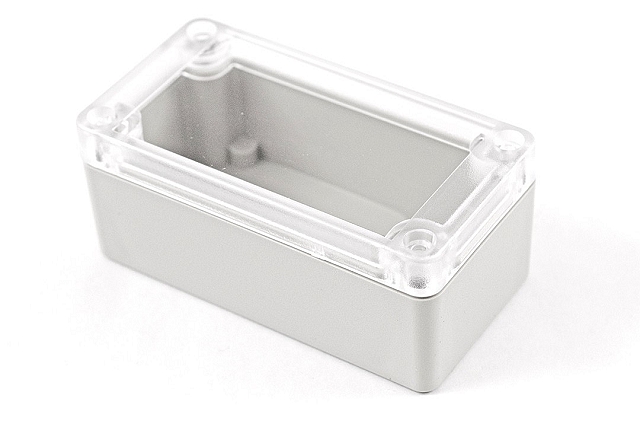 Enclosure 95x50x40mm Polycarbonat white with clear lid - IP65