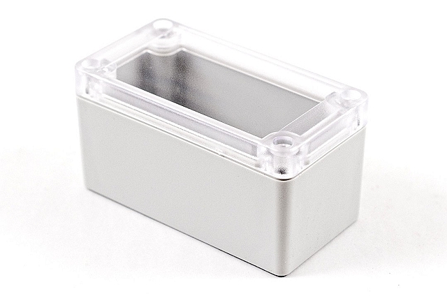 Enclosure 95x50x50mm Polycarbonat white with clear lid - IP65