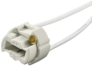 Halogen lampsocket G-9 ø22mm 230V ceramic 14cm silicon wire