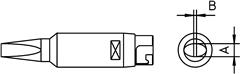 Soldeerstift schroeverdraaier lang 4,6mm/1,0mm