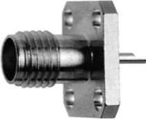 SMA Einbaubuchse mit flansch solder 50 Ohm - vergoldet