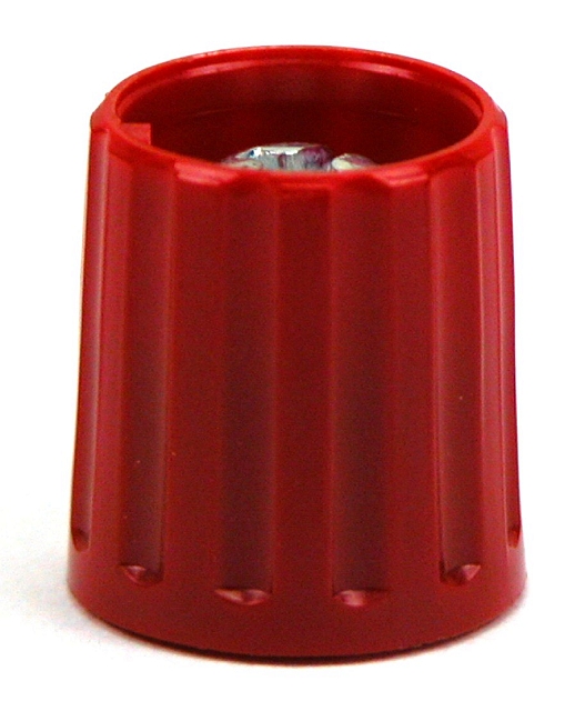 Control Knobs ø15mm/16,3h 4mm axle - red