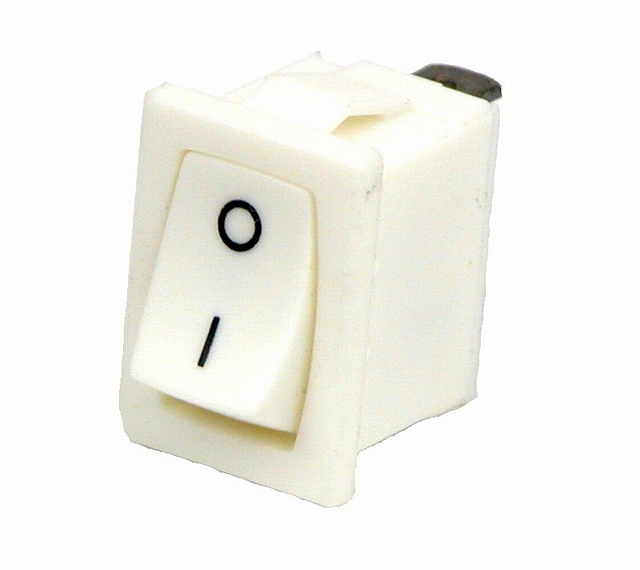 Rocker switch 15x21mm 250Vac/6A 1x on/off (O-I)