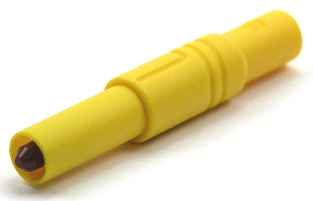 Safety Labory plug ø4mm - yellow