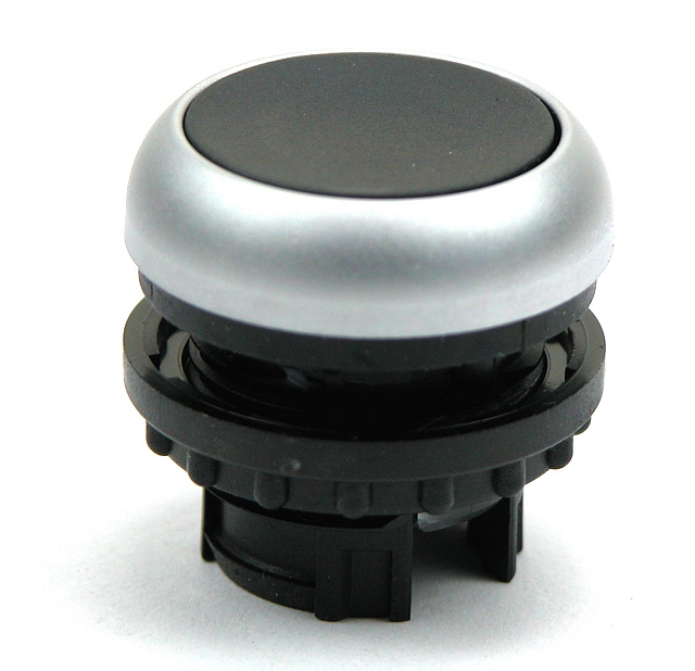Push-Button Actuator black - momentary
