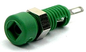 Labory socket panelmount ø2mm - green