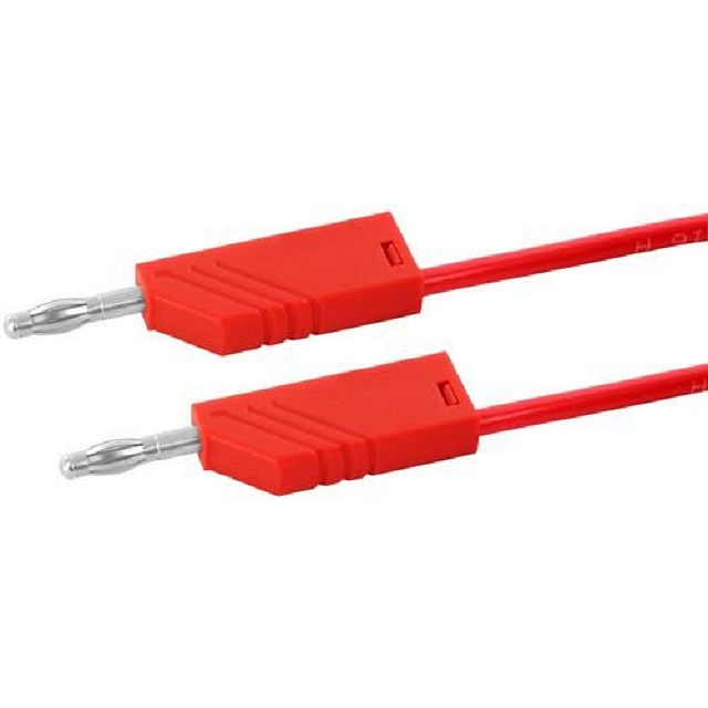 Labor kabel ø4mm Siliconen 1mm²/16A - 25cm - rot