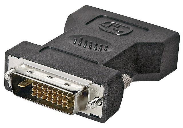 Adapter DVI-I (24+5) buchse -> DVI-D (24+1) stecker