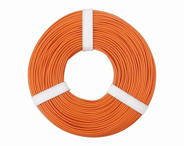 x10 rollen van 10m Montagesnoer 0,25mm² - oranje