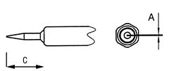 Soldeerstift rond smal ø0,25mm/8,5mm