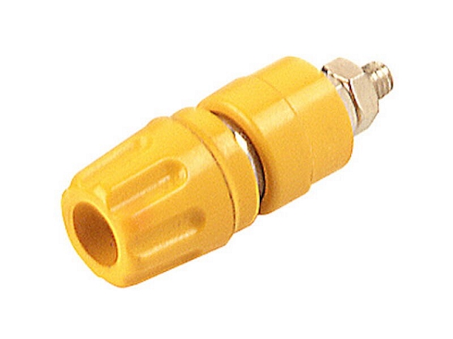 Banaanchassisdeel ø4mm 35A 60Vdc - geel