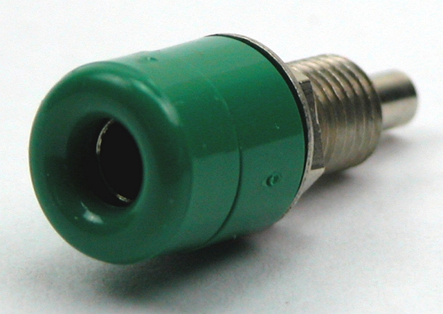 Labory socket panelmount ø4mm - green