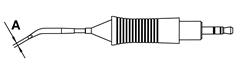 Soldeerstift schroevendraaier gebogen 0,8mm/0,4mm 30°C 40W