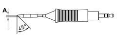 Soldeerstift rond afgevlakt 1,2mm 45°C 40W