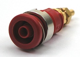 Safety Labory socket panelmount ø4mm - red