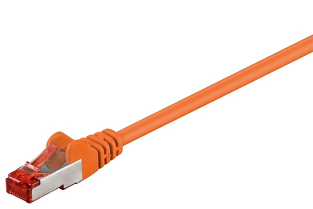 Netzwerkkabel S/FTP Cat6 AWG27/7 - orange - 5m