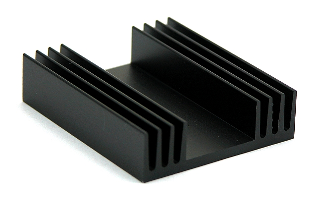Kühlkörper 42,7x100x12,5mm - schwarz