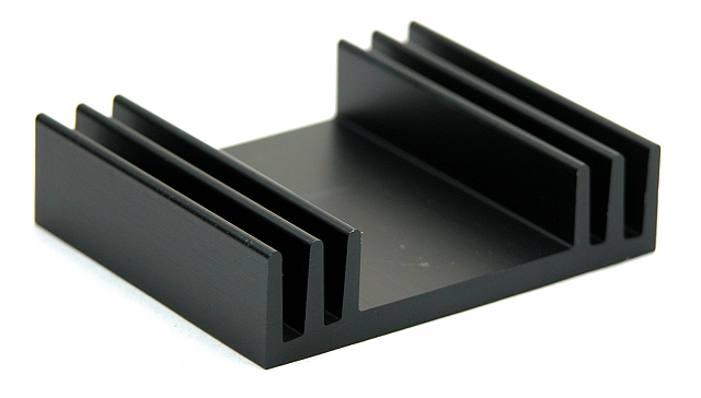 Heatsink 60x50x15mm with universal drill-pattern - black