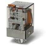 Industrial relay 2x Change-Over 10A - 230Vac - 8p plug-in