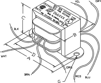 Transformer 6,3V/10A - 3,15V/12A - 63VA