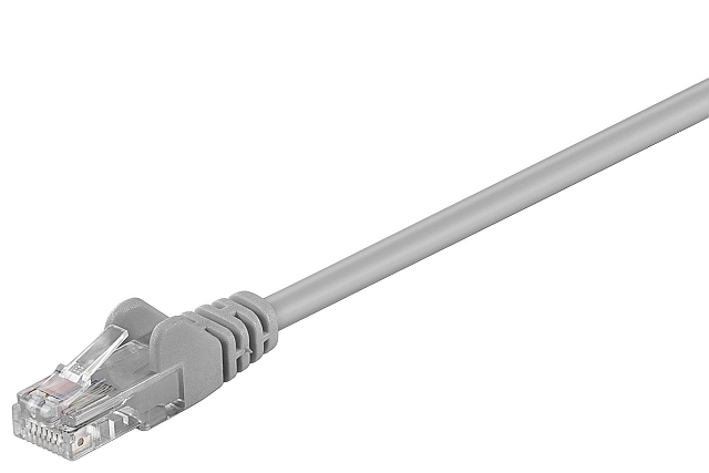 Patchcable UTP CAT5e 2xRJ45 molded version with strain relief - 5,0m