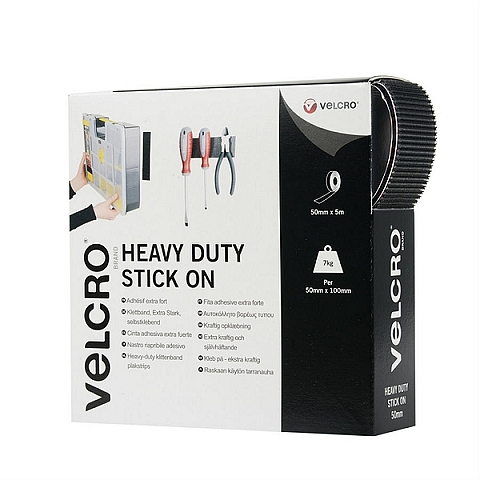 Heavy Duty Stick On Tap 5m x 50mm - weiss