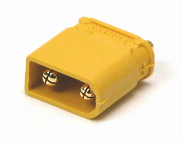 Voedingsconnector 2-polig Male 15A - 500Vdc