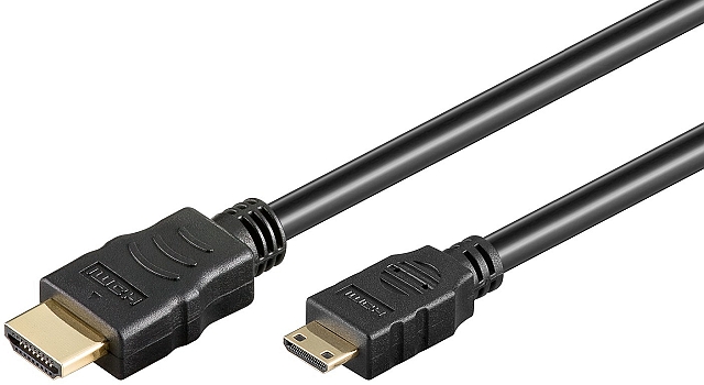 HDMI kabels met Ethernet male A -> male C (Mini)